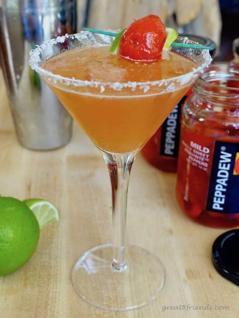 Piquante Peppadew Martini Recipe Great Eight Friends
