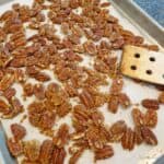 Sugar and Spice Pecans, the perfect snack for your guests or a Gr8 gift to bestow. These are easy to make and package well.