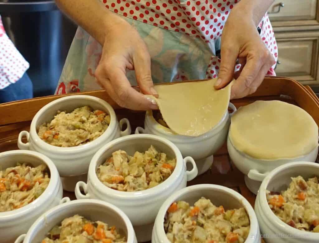 Happy World Baking Day Chicken Pie Assembly