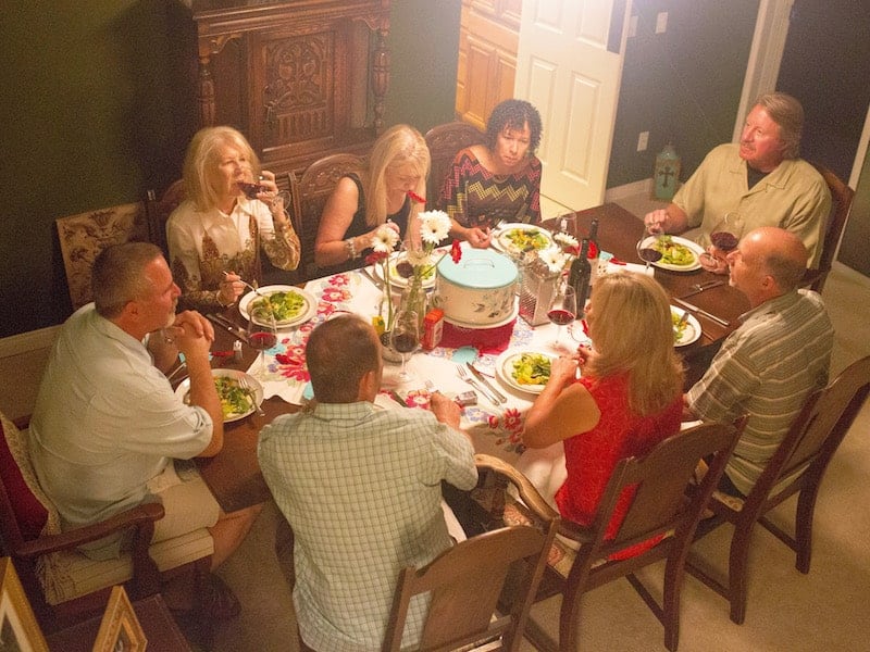 Great 8 Gather around the dining table.