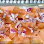 Salmon Layer Dip with Red Onions