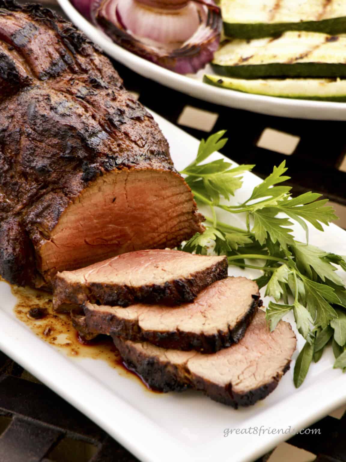 Grilled Beef Tenderloin with Steve's Rub Great Eight Friends