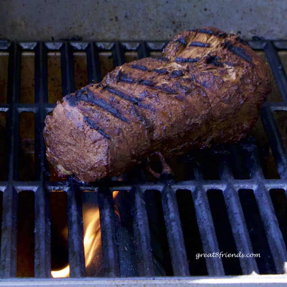 Grilled Beef Tenderloin with Steve's Rub - Great Eight Friends