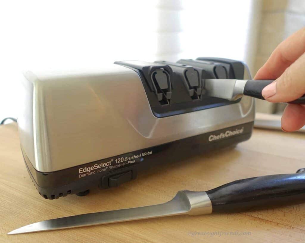 Chef's Choice Electric Knife Sharpener.