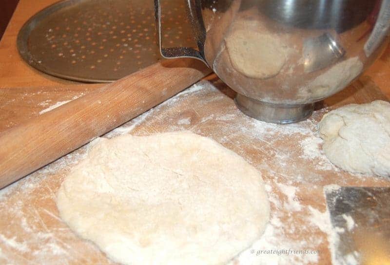 Grilled Pizza dough rising