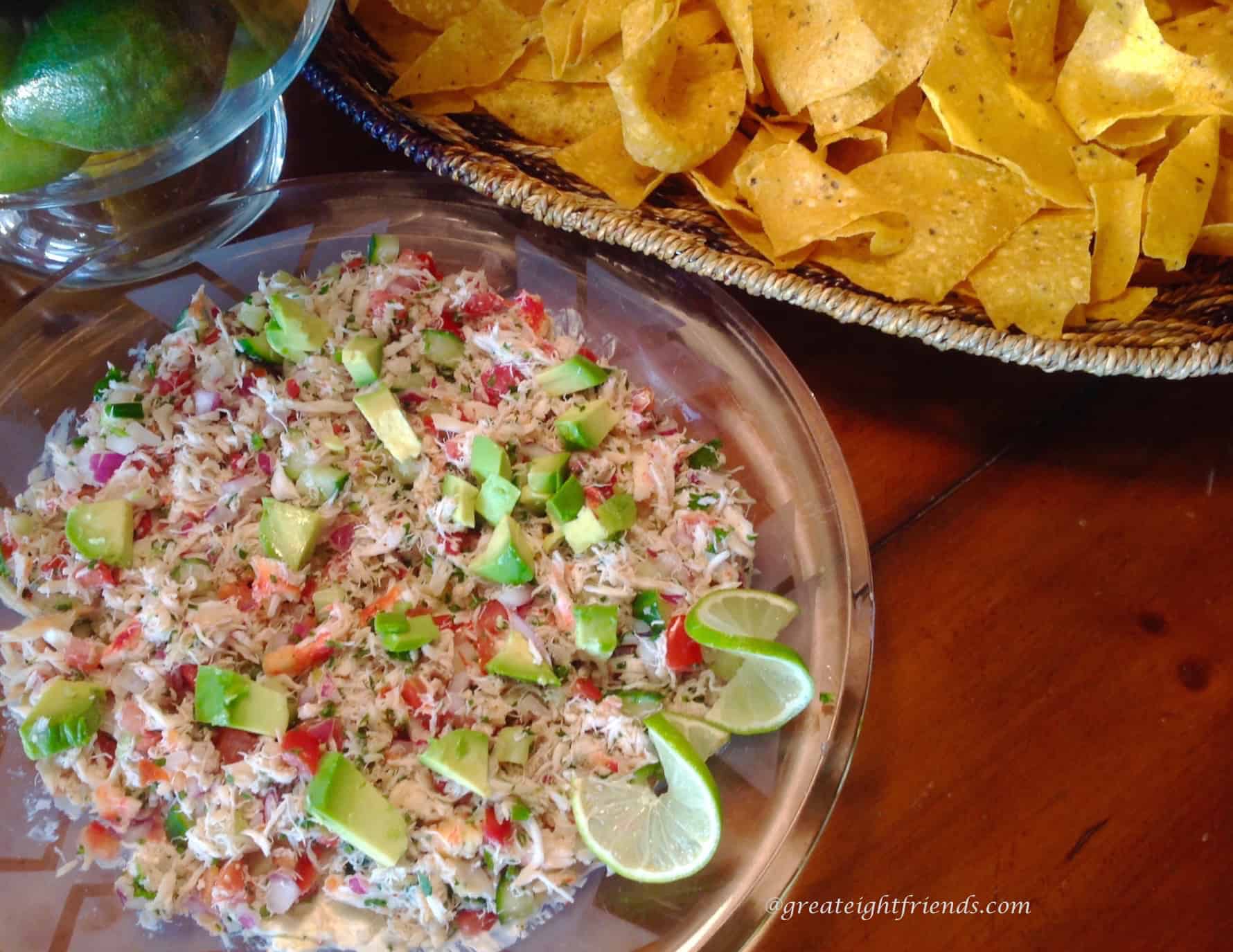 Layered Crab Dip - Great Eight Friends