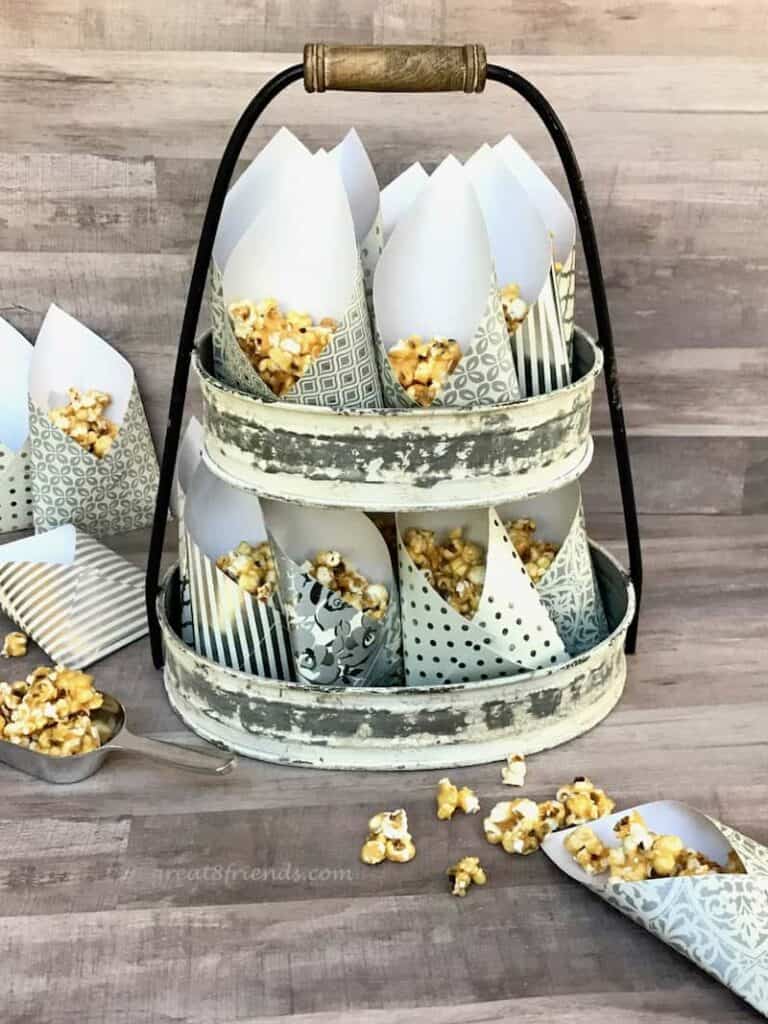 Homemade Caramel Corn with Smoked Almonds and Fleur de Sel 