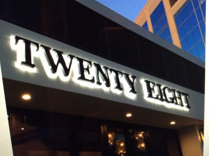 Twenty Eight sign