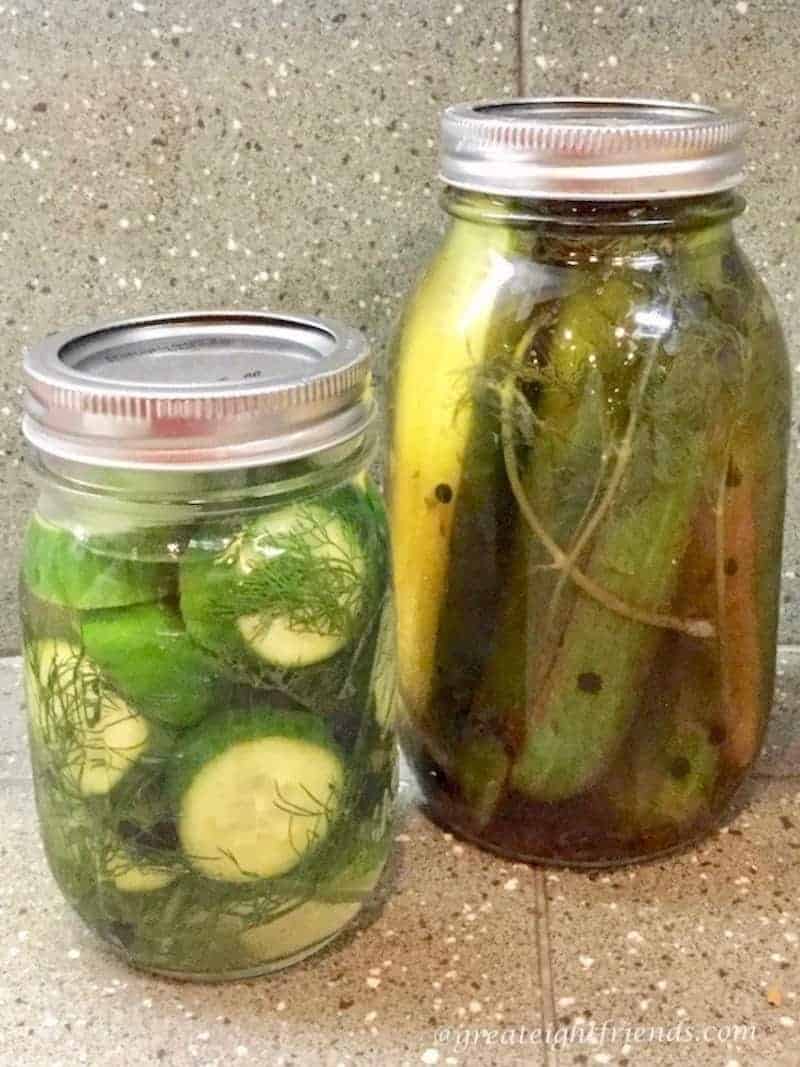 You can make these dill pickles at home by making a simple brine and marinating overnight. Stock your fridge with this tasty healthy snack.