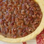 Chocolate Pecan Bourbon Pie filling