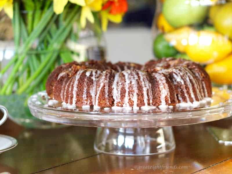 This buttery Cinnamon Coffee Cake is grain-free, gluten-free, and paleo-friendly! 