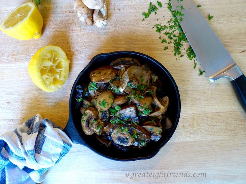 Mushrooms in Garlic Sauce