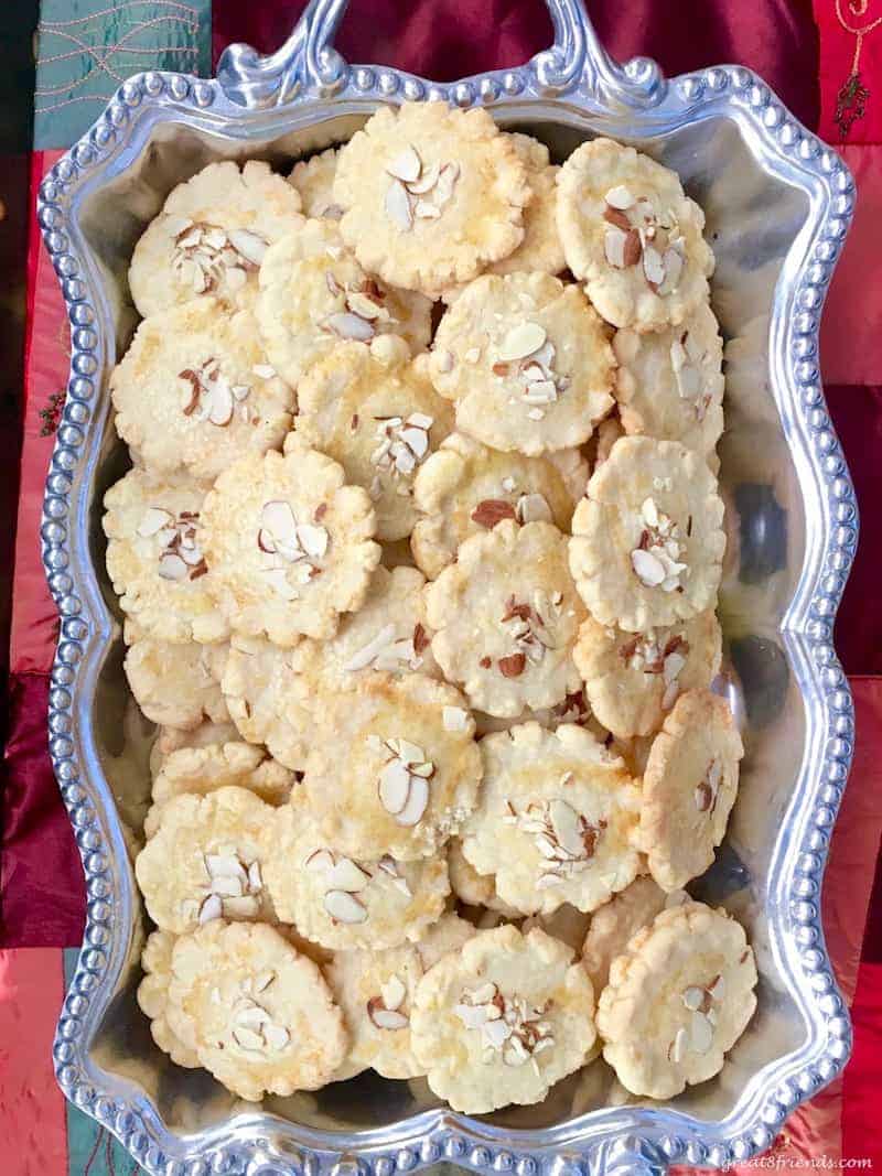 This version of a easy to make and delicious Chinese almond cookie is very similar to a shortbread cookie and perfect for any occasion!