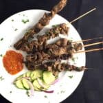 Beef Satay with Peanut Sauce square