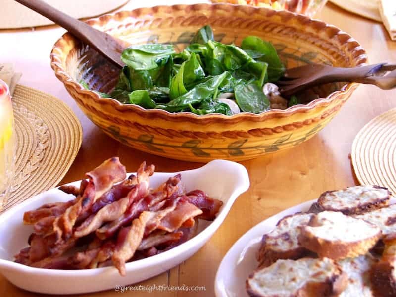 Bacon Twists in Spinach Salad 2