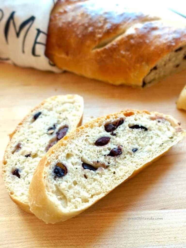 Olive Bread 222 (French Bread) Great Eight Friends