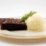 Rosemary Brownies and Icecream