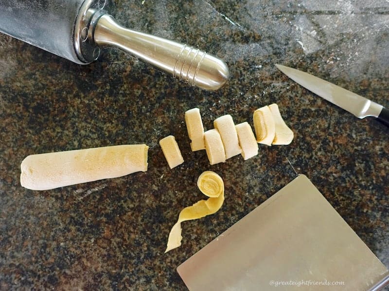 Browned Butter Squash Pasta Cutting