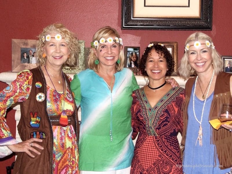 Our Gr8 Dinner was a Far Out Hippie theme! Check out the invitations, decorations and menu. It was a groovy night for the us old hippies!