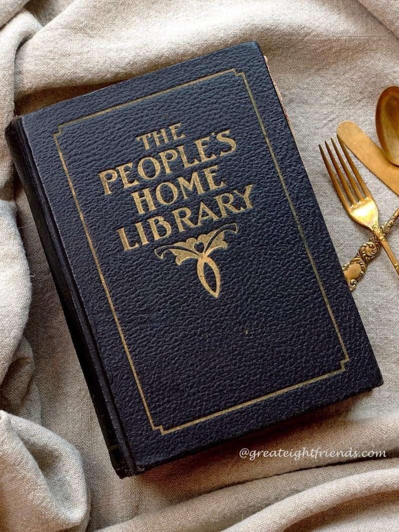 The Peoples Home Library antique book.