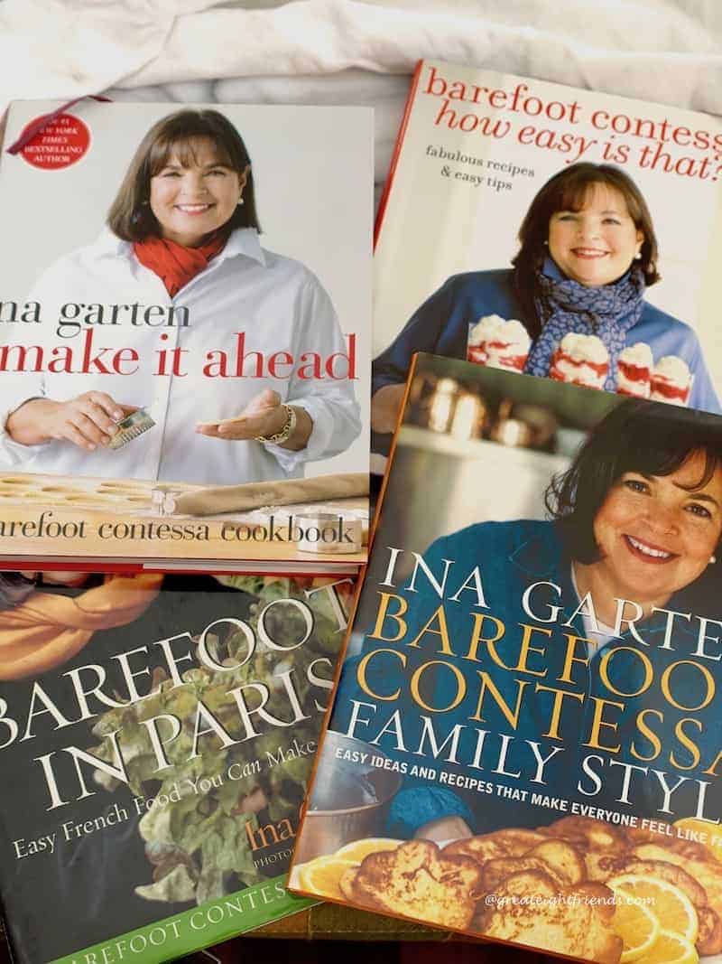 Several Barefoot Contessa cookbooks.