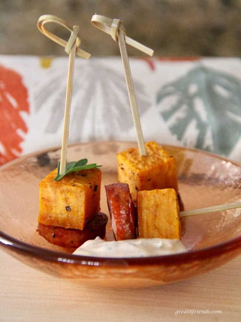 Savory Potato Aebleskivers with Lemony Dipping Sauce