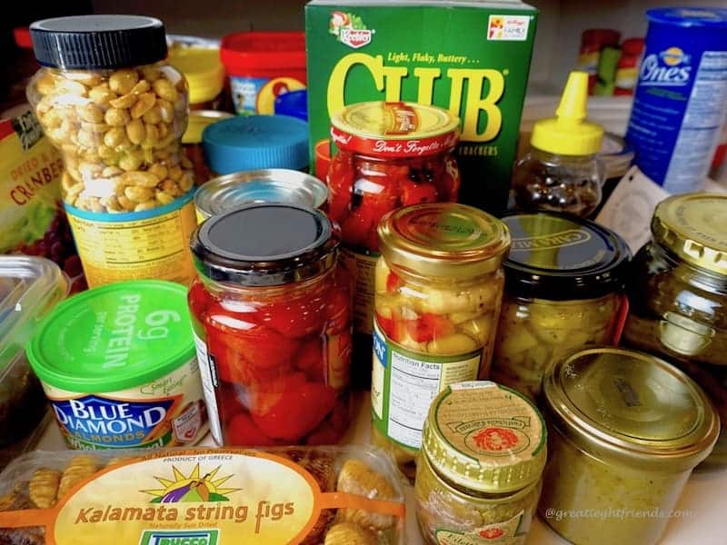 Jars of pickled veggies.