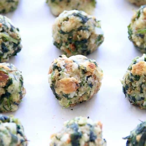 Super Simple Spinach Balls! - Great Eight Friends