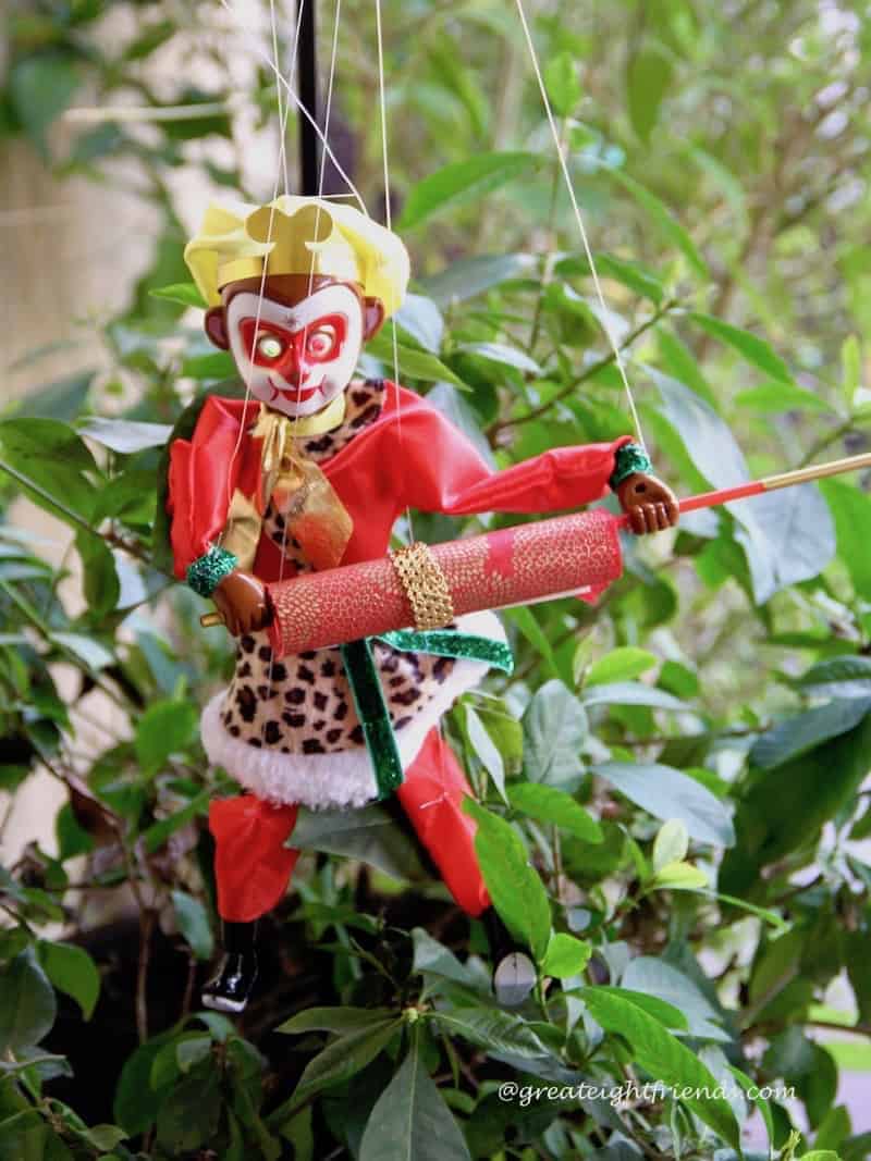 Chinese New Year Monkey marionette.