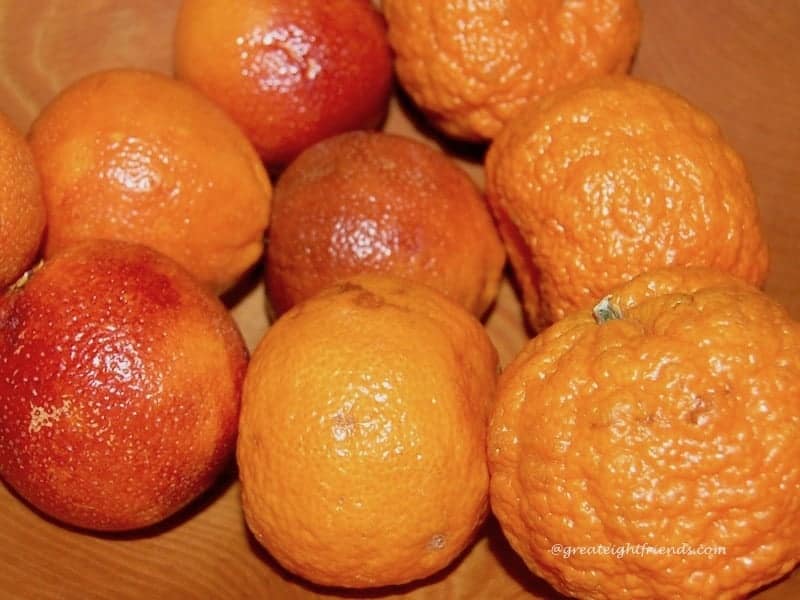 Mandarin oranges.