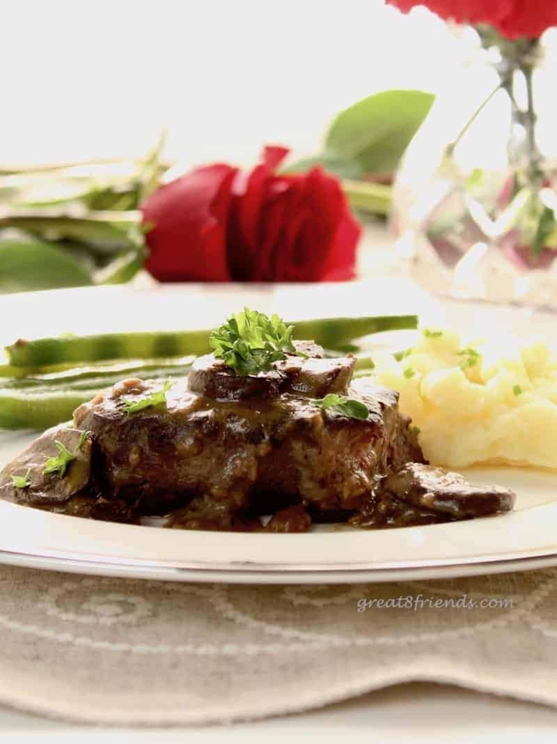 Filet Mignon is one of the easiest and most romantic meals you can make for two people. This recipe adds a delicious sauce to amp up the flavor!
