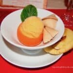 Tangerine Sorbet Serving