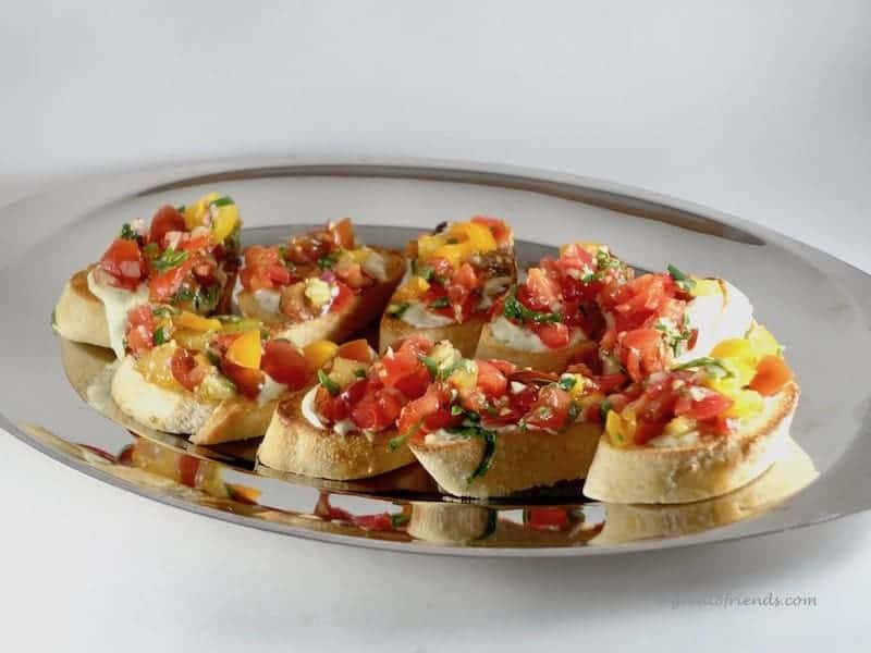 the winner is tomato crostini