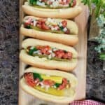 Why not have a Chicago food themed dinner party? The Great 8 enjoyed a Chicago Dogs Dinner party with authentic food that you would find in the windy city.