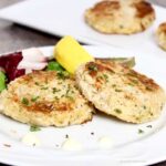 Crab Cakes served as a main dish or an appetizer