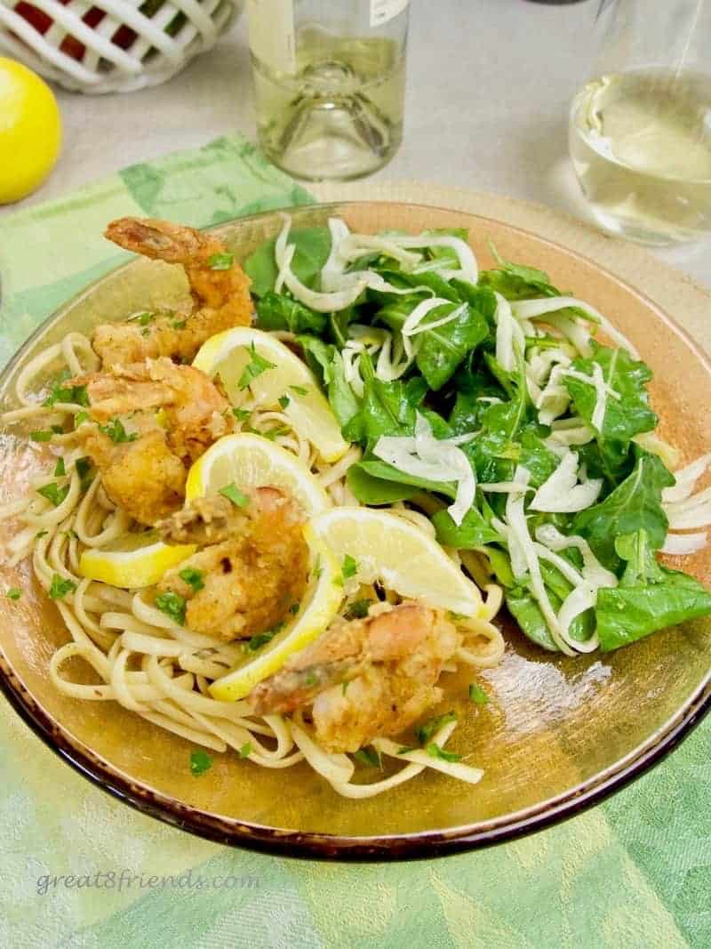 Spicy Shrimp Scampi with Linguine