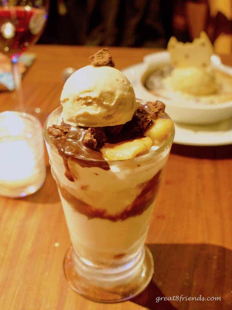 Water Grill Banana Chocolate Sundae