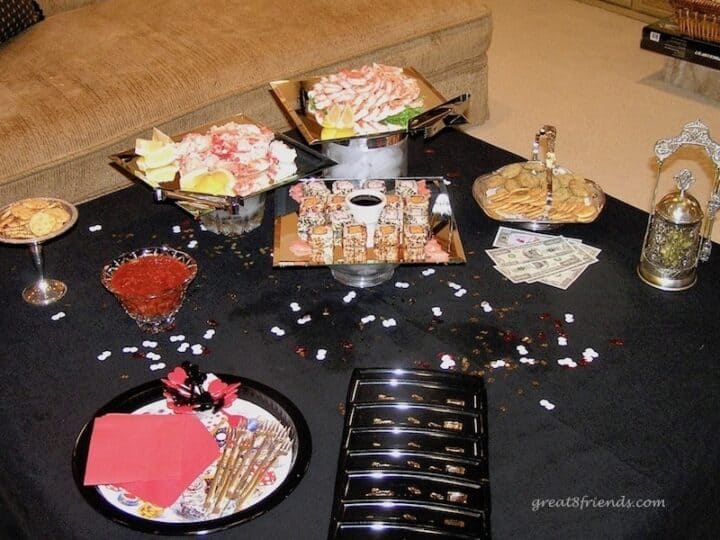 Las Vegas Dinner Party Ideas and Menu Great Eight Friends