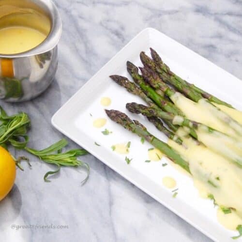 Roasted Asparagus with Hollandaise Sauce Great Eight Friends
