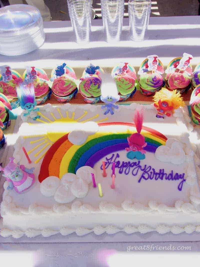 Trolls Birthday Party Cake
