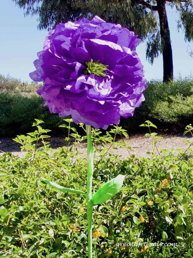 Trolls Birthday Party Purple Flower