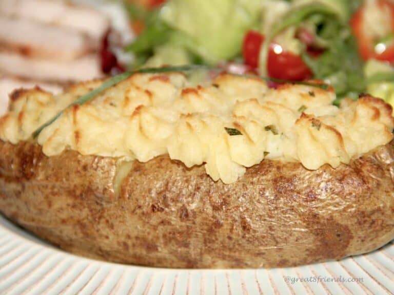 Terrific Goat Cheese Twice Baked Potatoes Great Eight Friends