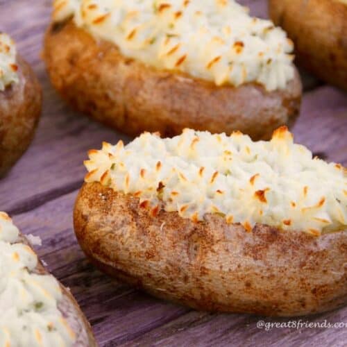 Terrific Goat Cheese Twice Baked Potatoes Great Eight Friends