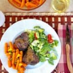 Lamb Chops and Orange Glazed Carrots