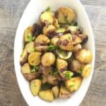 These Roasted Herbed Baby Potatoes are the perfect side dish for any beef, chicken, lamb or fish dish. A simple recipe with lots of flavor!