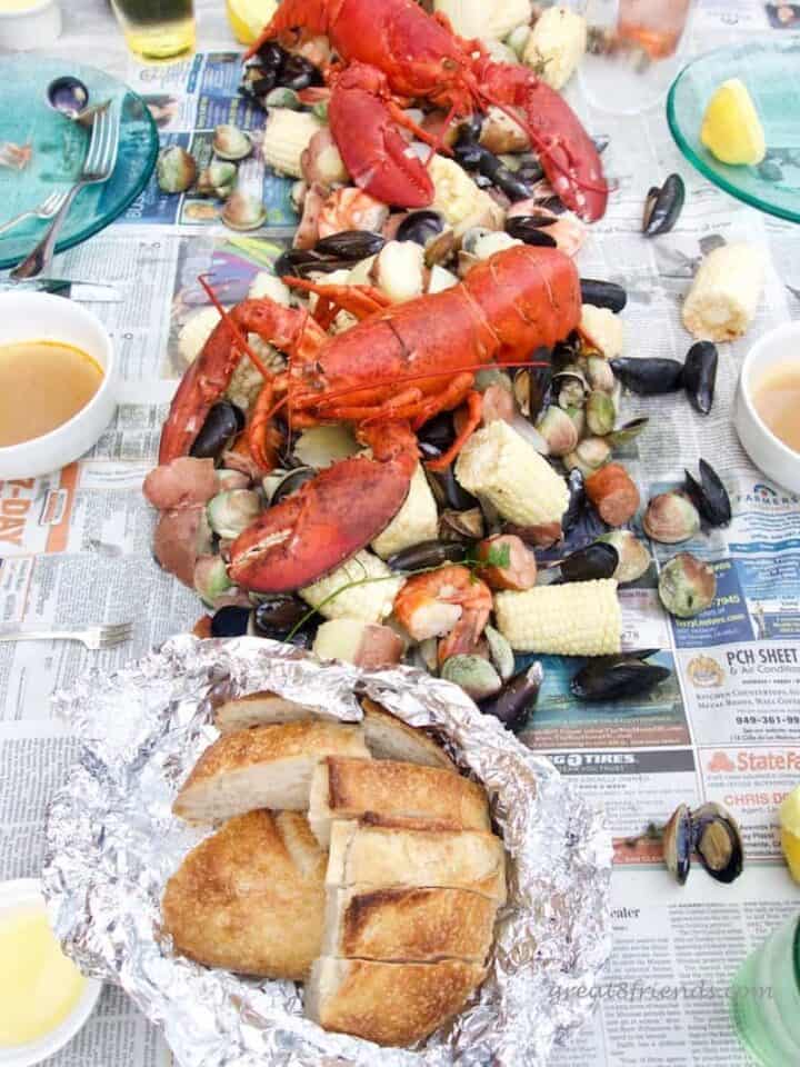 Easy Recipe for a Clambake on the Grill Great Eight Friends