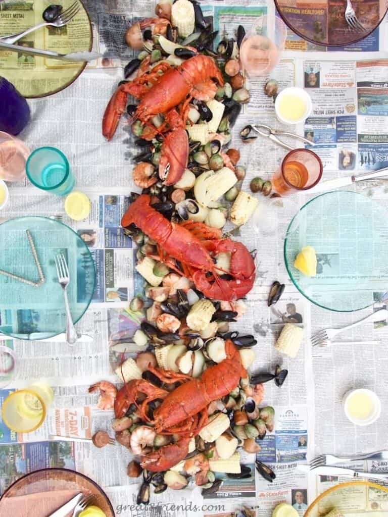 Easy Recipe for a Clambake on the Grill - Great Eight Friends