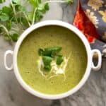 Spring Pea and Arugula Soup