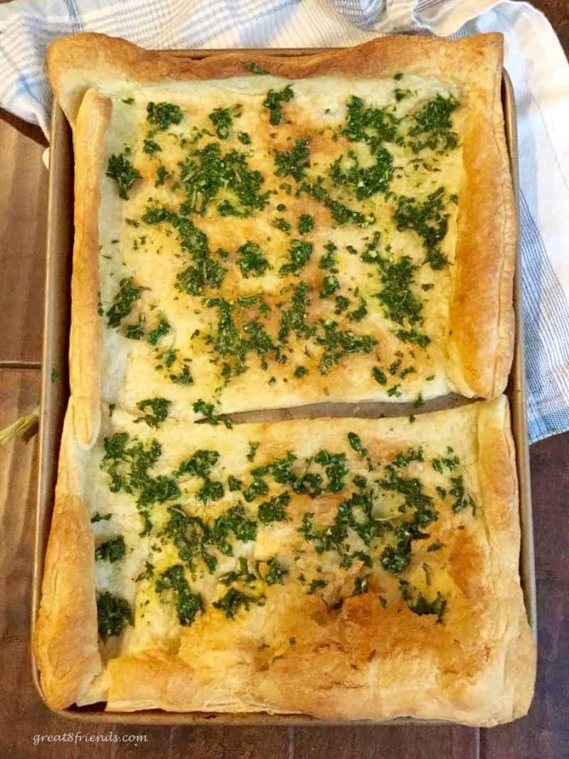 Puff pastry for a Zucchini Pesto Tart 