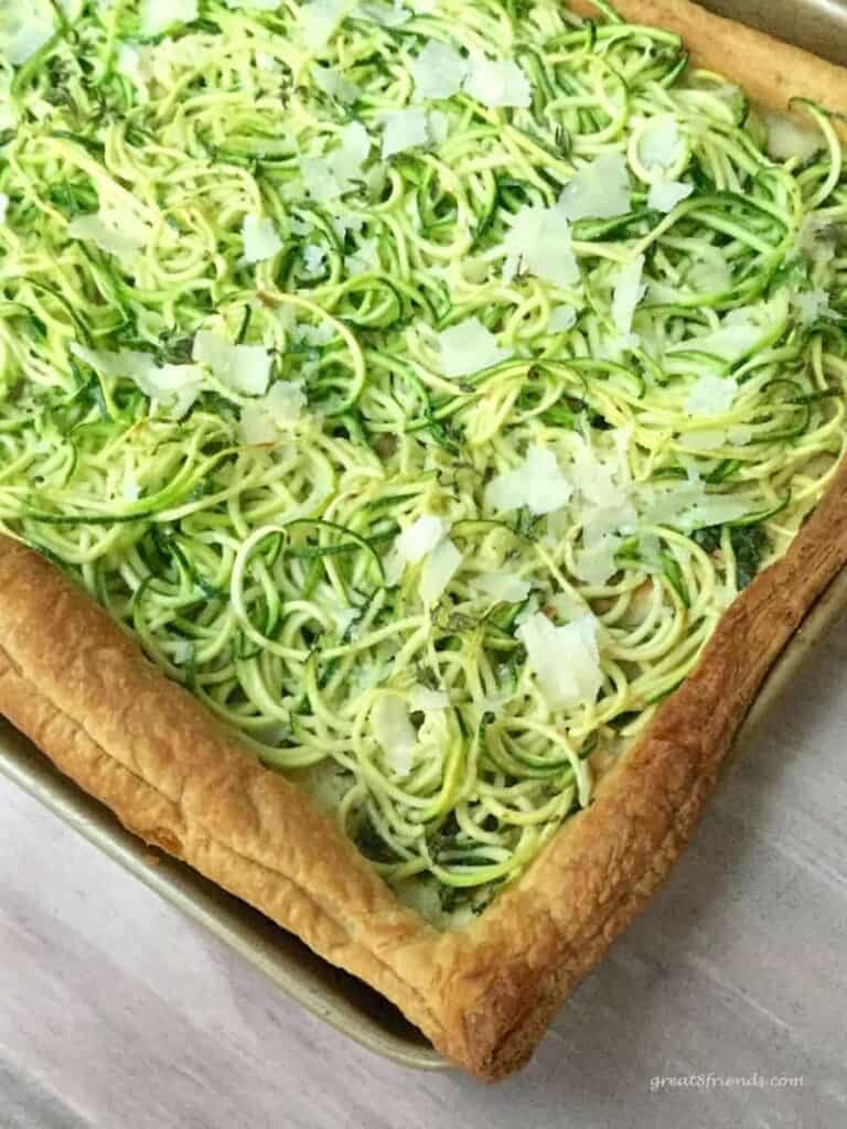 Zucchini Pesto Tart